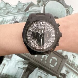 Michael Kors MK8899 Layton Chronograph Quartz Black Stainless Steel Men's Watch